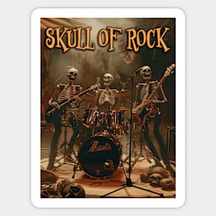 Skull of Rock Sticker